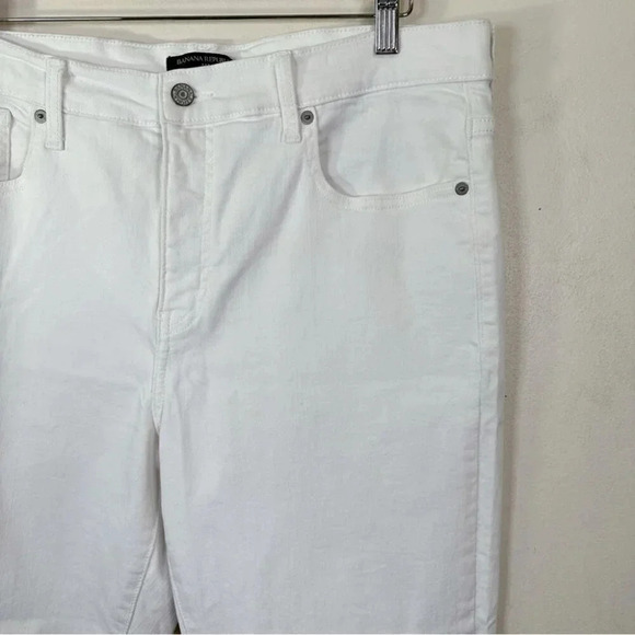 Banana Republic Womens Size 32 High  Rise Slim White Jeans - Picture 5 of 14